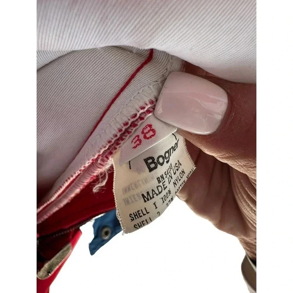 Bogner Red Navy Long Sleeve Front Zipper USA Made Snow Bunting Ski Suit Size 38 - Picture 6 of 12